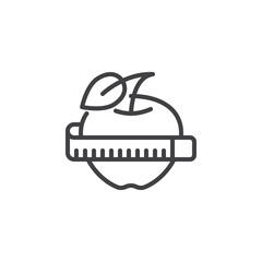 Healthy diet line icon
