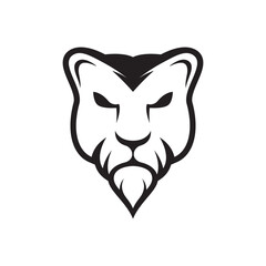 Lion head logo images illustration