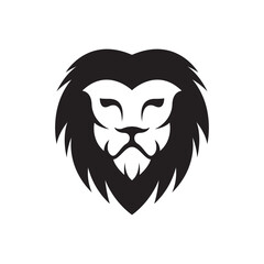 Lion head logo images illustration