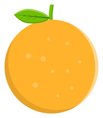 orange fruit sticker