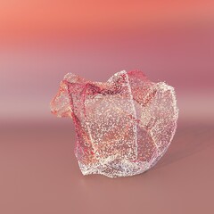 colored background with particles, on the background of the ball