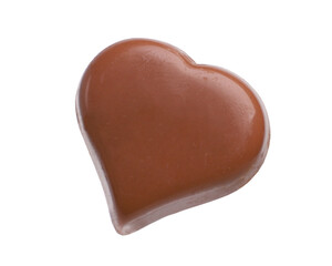 Chocolate candy, heart, transparent background