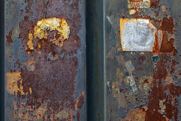 Dark worn rusty metal texture background.