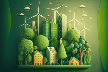The Green City of Tomorrow: A Sustainable Vision for Our Future. Generative Ai
