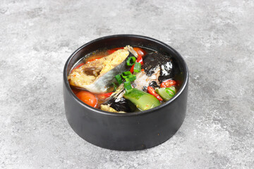 Gulai Ikan Patin Pahang is a Malay Traditional Curry made from Pangasius fish with Tempoyak (fermented durian).