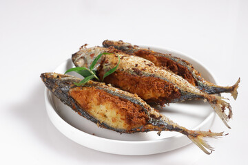 Solok Ikan Kembung is Traditional Malaysian Dish made from Fish filled with Grated Coconut then Fried. Ikan Sumbat Sambal Kelapa.