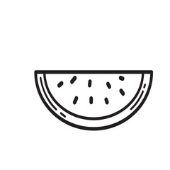 Line Fruit Icons Element