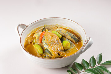 Kari Ikan Belimbing Buluh is a Traditional Dish from Malaysia, Fish Curry with Bilimbi or Cucumber Tree.