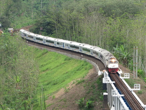 Mountain pass railway in Java