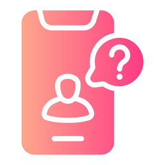 asking gradient icon
