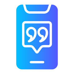 testimonial gradient icon