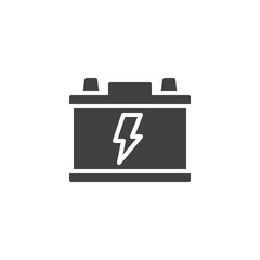 Car battery vector icon