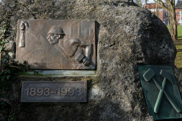 memorial of zinc mines in Kelmis, Belgium