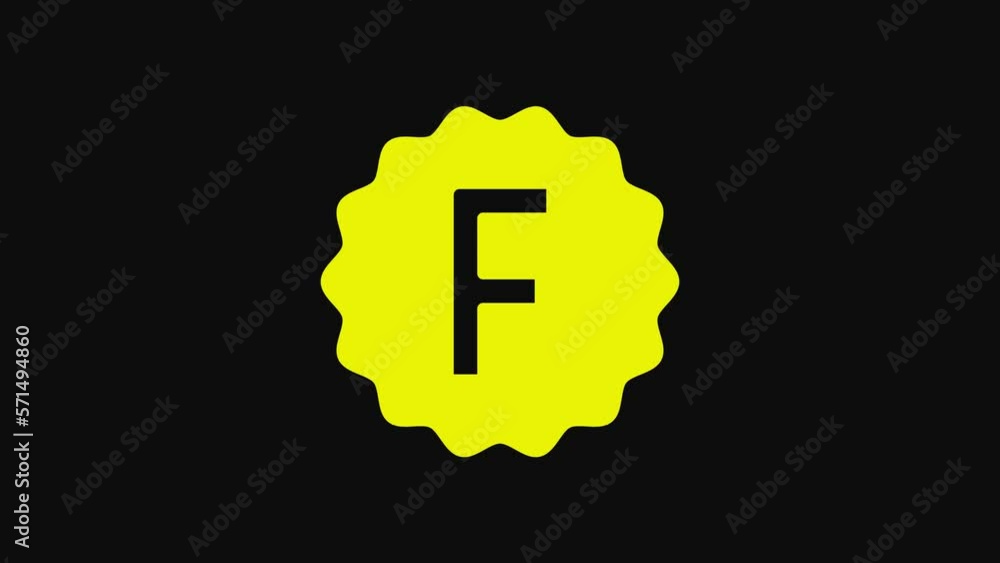 Poster yellow exam paper with incorrect answers survey icon isolated on black background. bad mark of test 