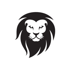 Lion head logo images illustration