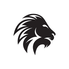 Lion head logo images illustration