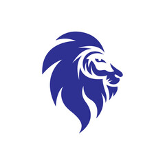 Lion head logo images illustration