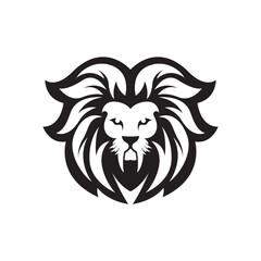 Lion head logo images illustration