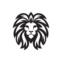 Lion head logo images illustration