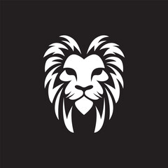Lion head logo images illustration