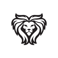 Lion head logo images illustration