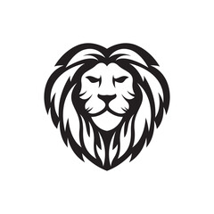 Lion head logo images illustration