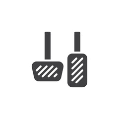 Car pedal vector icon