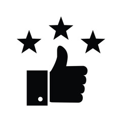 thumb up - thumb down icon vector design template in white background