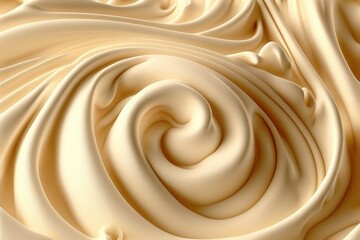 Texturised cream like swirl. Generative ai composite.