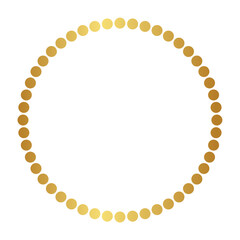 Gold Dotted Circle Svg, Cut File And Sublimation Designs