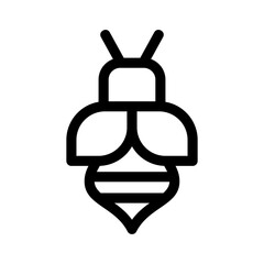 Showcase the beauty and elegance of your design with this stunning Black and White Bee Icon. Perfect for graphic designs, logos, mobile apps, posters, and more. 
