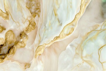Obraz na płótnie Canvas A pearlescent marble stone texture backdrop. Generative ai composite.