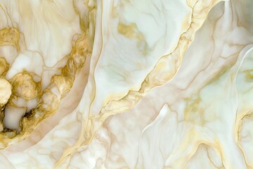Obraz premium Pearlescent marble texture background. Generative ai composite.