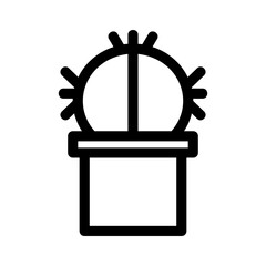 Showcase the beauty and elegance of your design with this stunning Black and White cactus Icon. Perfect for graphic designs, logos, mobile apps, posters, and more. 
