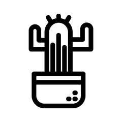 Showcase the beauty and elegance of your design with this stunning Black and White cactus Icon. Perfect for graphic designs, logos, mobile apps, posters, and more. 
