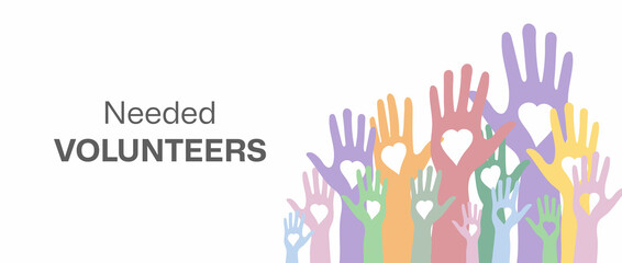 National volunteering banner, national volunteering month.