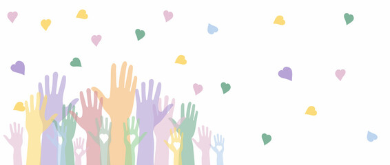 National volunteering banner, national volunteering month.