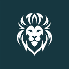 Lion head logo images illustration