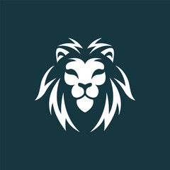 Lion head logo images illustration