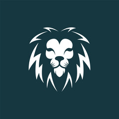 Lion head logo images illustration