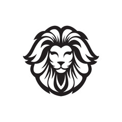 Lion head logo images illustration