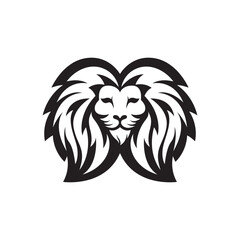 Lion head logo images illustration
