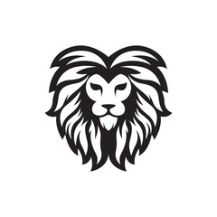 Lion head logo images illustration