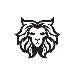 Lion head logo images illustration