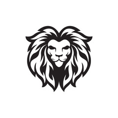 Lion head logo images illustration
