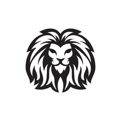 Lion head logo images illustration