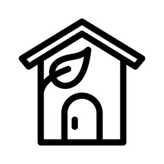 Showcase the beauty and elegance of your design with this stunning Black and White eco house Icon. Perfect for graphic designs, logos, mobile apps, posters and more. 
