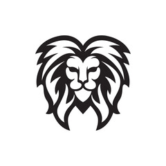 Lion head logo images illustration