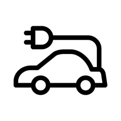 Showcase the beauty and elegance of your design with this stunning Black and White electric car Icon. Perfect for graphic designs, logos, mobile apps, posters and more. 
