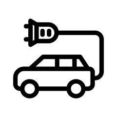 Showcase the beauty and elegance of your design with this stunning Black and White electric car Icon. Perfect for graphic designs, logos, mobile apps, posters and more. 
